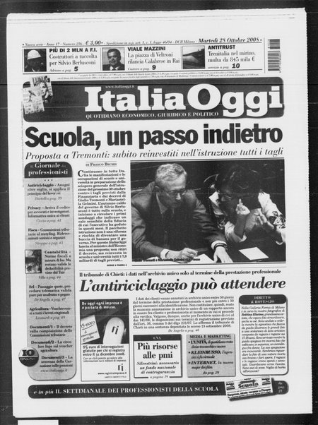 Italia oggi : quotidiano di economia finanza e politica